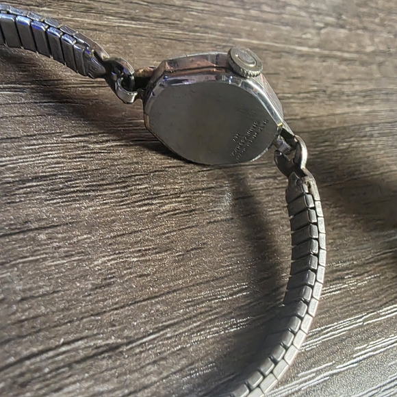 Adolfo Silver Watch with Crystal Accents - Picture 2 of 6